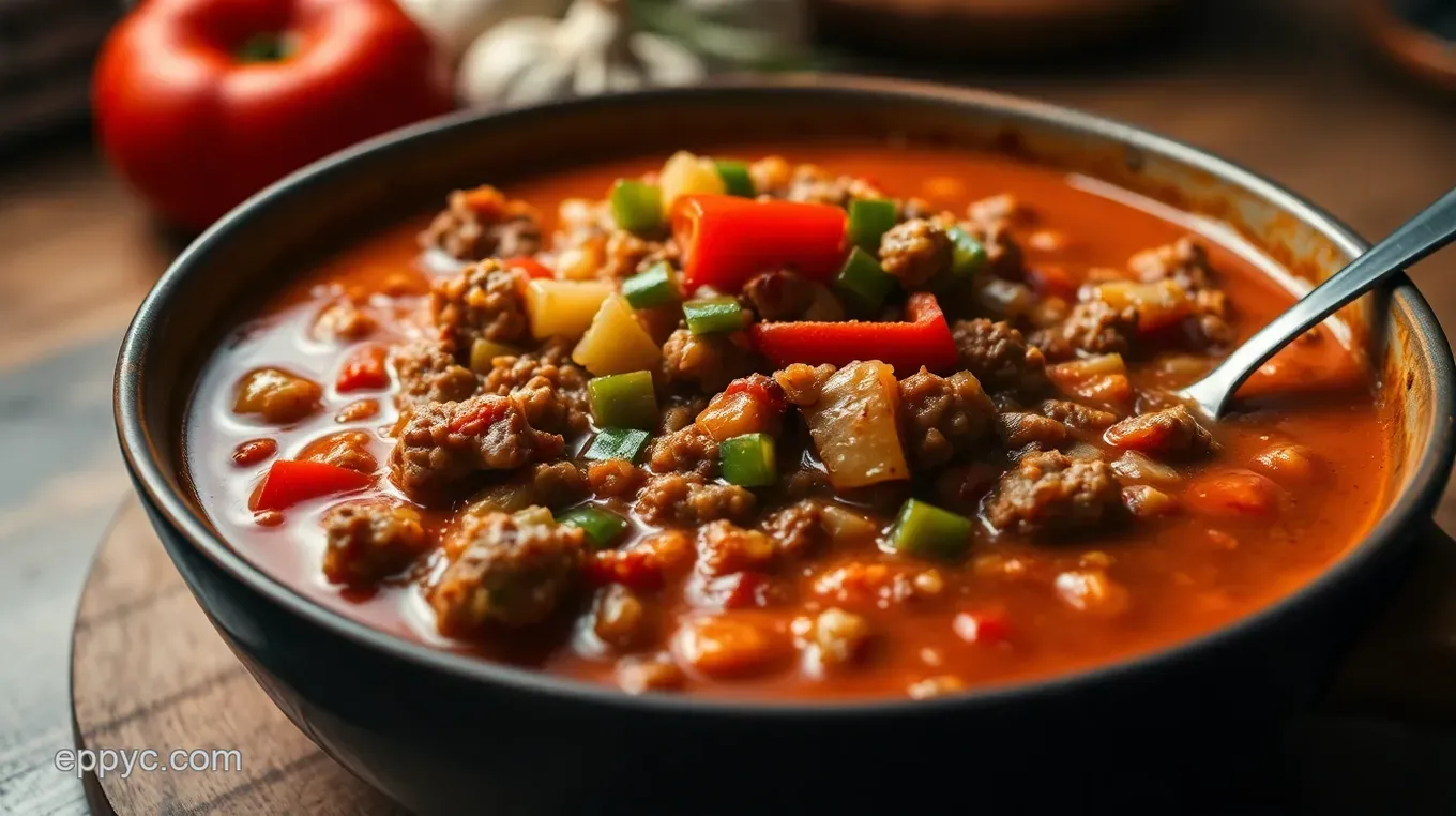 Hearty Recipe for Stuffed Pepper Soup: A Cozy Family Favorite Hearty Stuffed Pepper Soup: A Warm Embrace in a Bowl