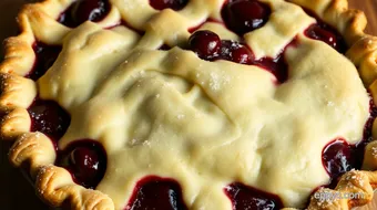 Classic Cherry Pie Recipe: A Family Favorite with a Flaky Crust recipe card