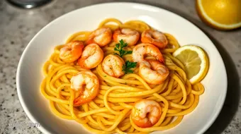 Easy & Zesty Shrimp and Lemon Pasta: A Family Favorite Recipe recipe card