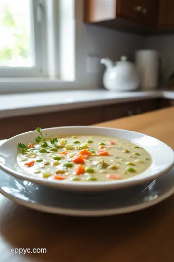 Creamy Slow Cooker Split Pea Soup with Herbed Croutons steps