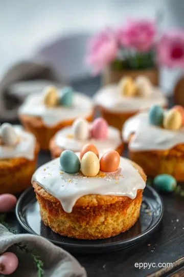 Easter Egg Poetry Cakes presentation
