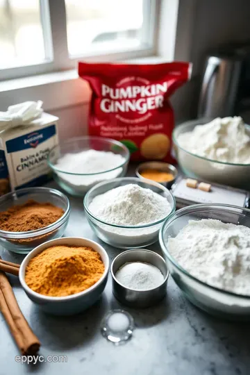 Gingered Pumpkin Spice Cake with Cream Cheese Frosting ingredients