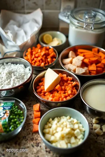 Hearty Chicken Pot Pie with a Golden Crust ingredients