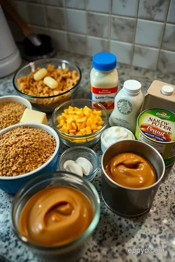 Heavenly No-Bake Peanut Butter Pie ingredients
