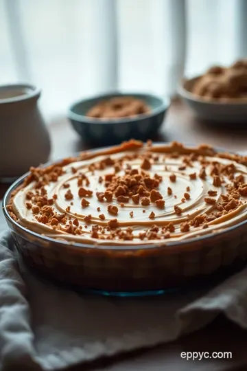 Heavenly No-Bake Peanut Butter Pie presentation