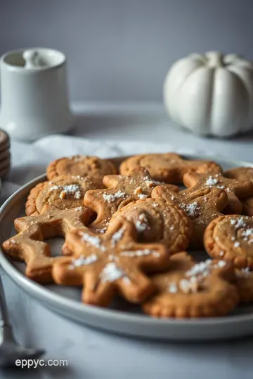 Pumpkin Spice Cookies with Cookie Cutter Fun presentation