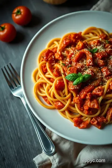 Red Butterfly Tie: A Whimsical Pasta Delight presentation