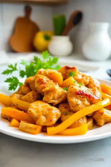 Sautéed Chicken with Spicy Yellow Peppers steps