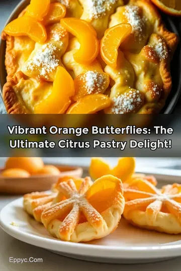 Vibrant Orange Butterflies: The Ultimate Citrus Pastry Delight!