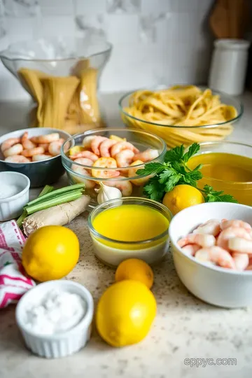 Zesty Shrimp and Lemon Pasta Delight ingredients
