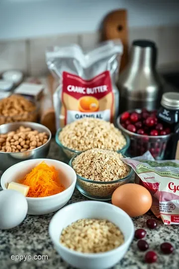 Zingy Cranberry Orange Oatmeal Cookies ingredients