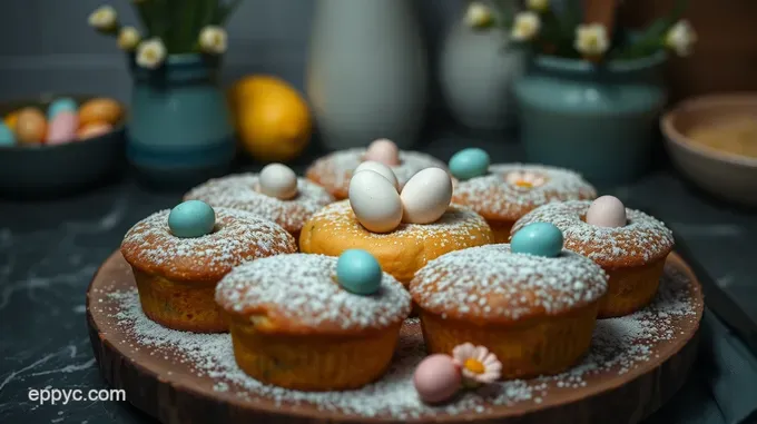 Easter Egg Poetry Cakes